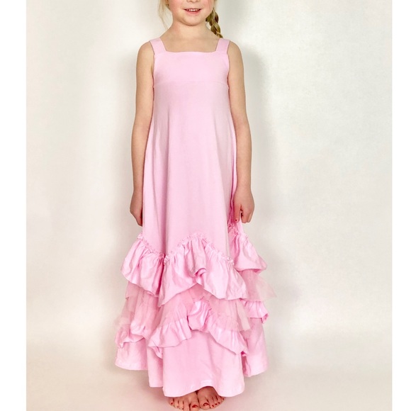 Jennifer + June Pink Tulle Ruffle Dress. - Picture 2 of 4